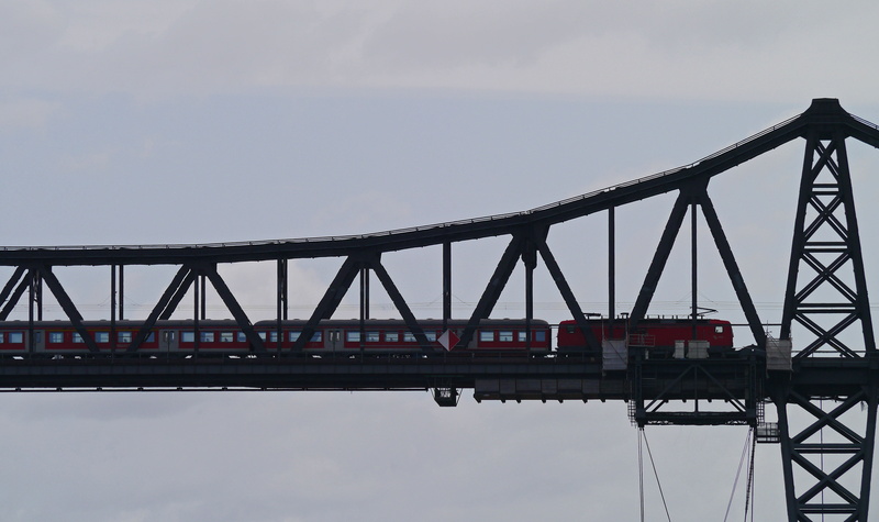 nok, bridge - man made structure, steel structure, low angle view, engineering, travel destinations, city, channel, nature, railway, water, transport, 4K