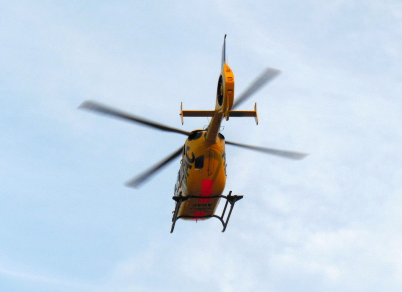 Christophorus, 2K, accident rescue, journey, Helicopter, directly below, day, transportation, low angle view, aerospace industry, no people, ambulance service