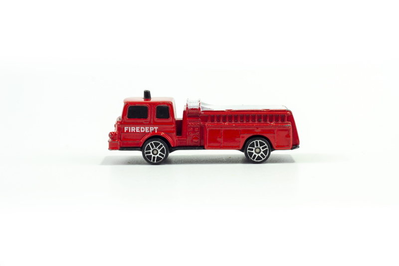 5K, mode of transportation, vehicle, warning, car, red, indoors, firefighter, man made, small, cut out, business, safety, toy car, transportation, white color