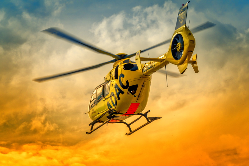 cloud - sky, airplane, yellow angel, rescue helicopter, adac, flying, outdoors, air vehicle, fly, nature, use, adventure, help, air rescue, yellow, no people