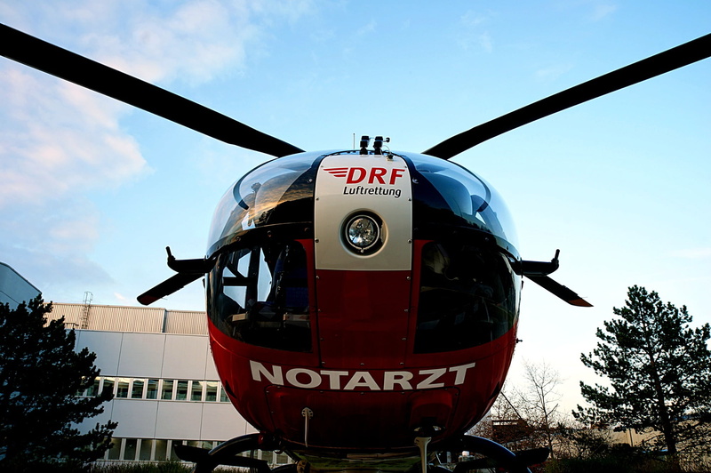 sky, helicopter, 1080P, air vehicle, blue, hospital, no people, airplane, day, public transportation, number, plant, mode of transportation, cloud - sky