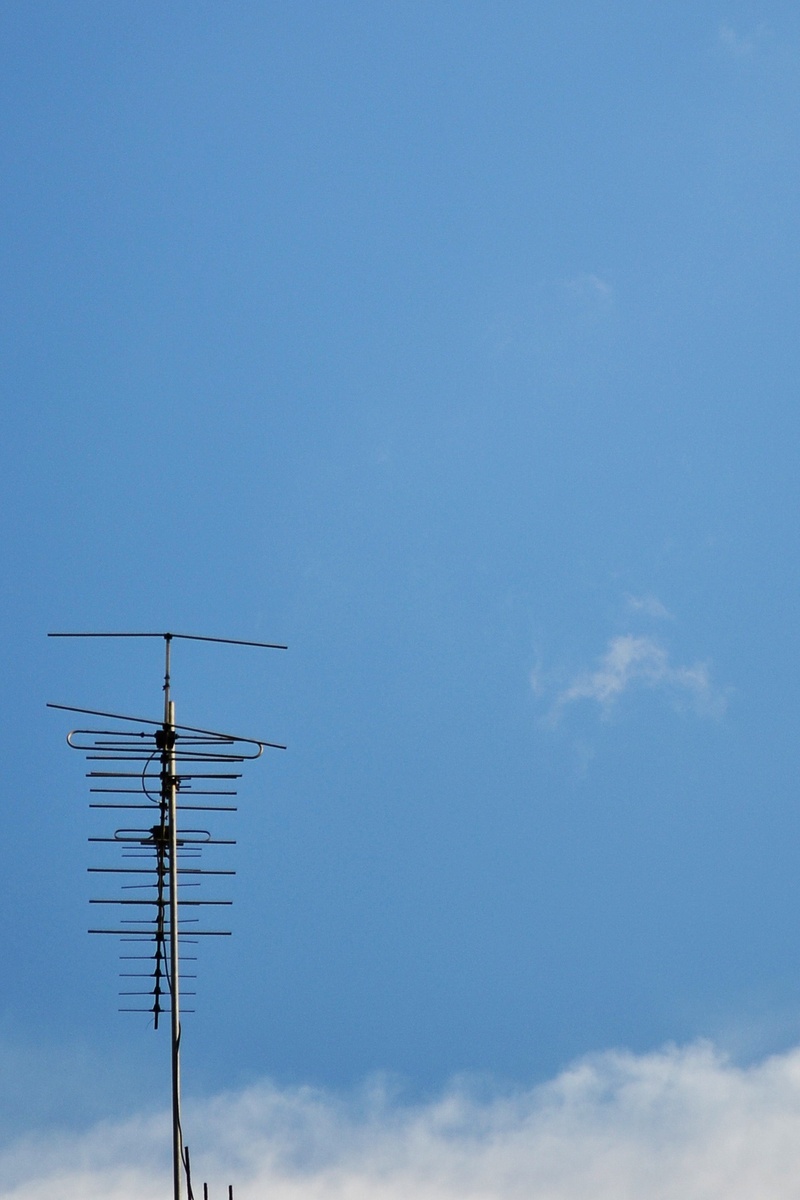 day, antenna, sky, cable, 1080P, television aerial, telecommunications equipment, power supply, negative space, nature, no people, cloud - sky, communication