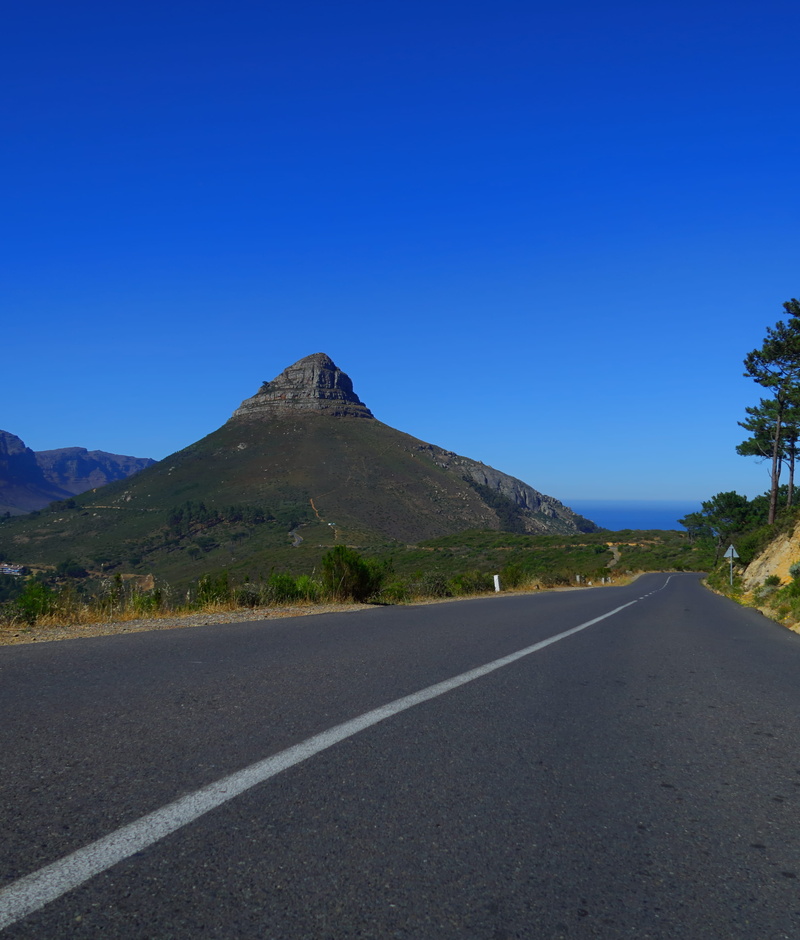 cape town, symbol, no people, signal hill, mountain peak, outdoors, beauty in nature, tranquility, sky, marking, diminishing perspective, nature, long