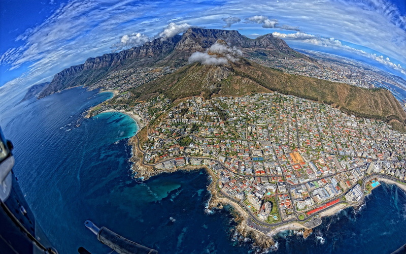 architecture, environment, Sea Point, Cape Town, Signal Hill, scenics - nature, building exterior, travel destinations, high angle view, Lions Head, 1080P