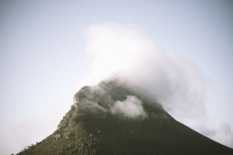 misty, physical geography, emitting, day, beauty in nature, eruption, smoke, idyllic, cape town, majestic, tranquil scene, land, volcanic crater, nature