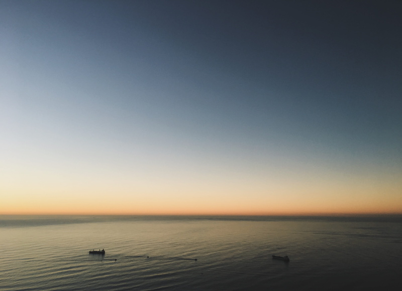 ocean view, horizon, sky, 4K, sunset, horizon over water, scenics - nature, sea, nature, beauty in nature, idyllic, cape town, outdoors, south africa