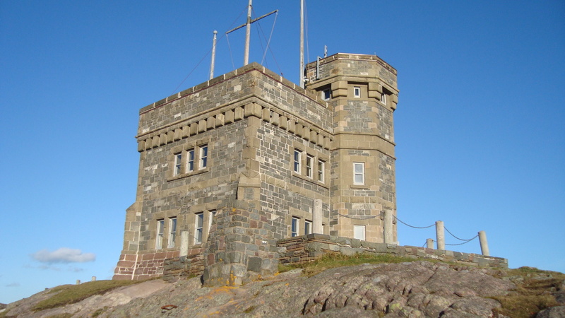 st johns, outdoors, no people, solid, blue, building exterior, tower, historic, travel, the past, clear sky, travel destinations, 2K, brick, stone, cabot tower