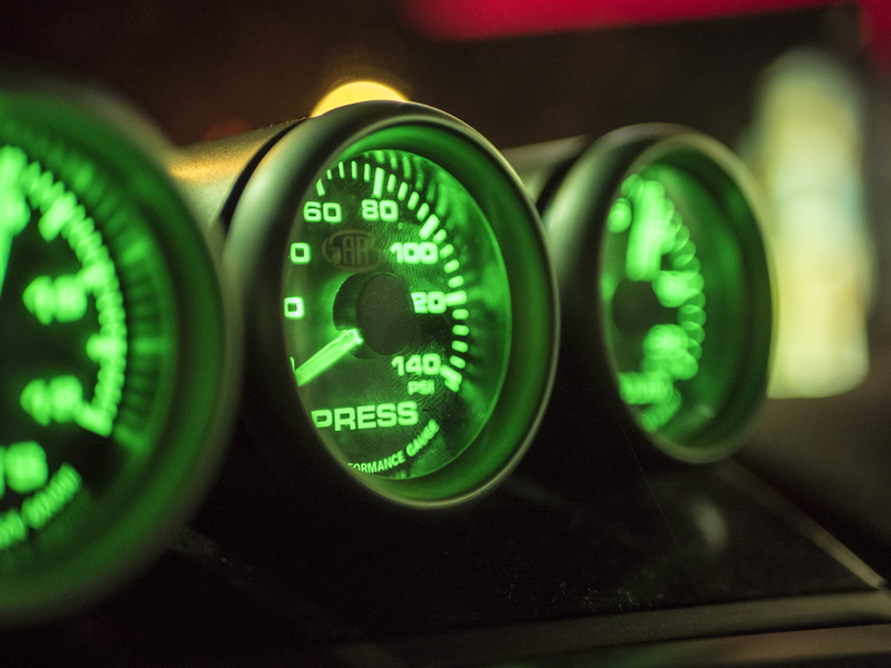 technology, voltage, device, still life, measurement, shallow, instrument, green color, dashboard, electric, automotive, car, pressure, engineering, panel