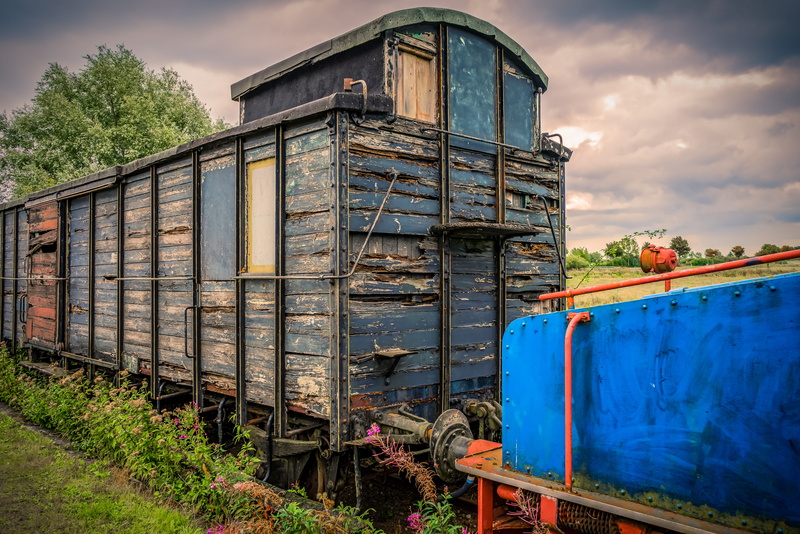 metal, built structure, rusty, sky, building exterior, transport, dare, railway carriages, nature, wood - material, nautical vessel, nostalgia, wood, plant