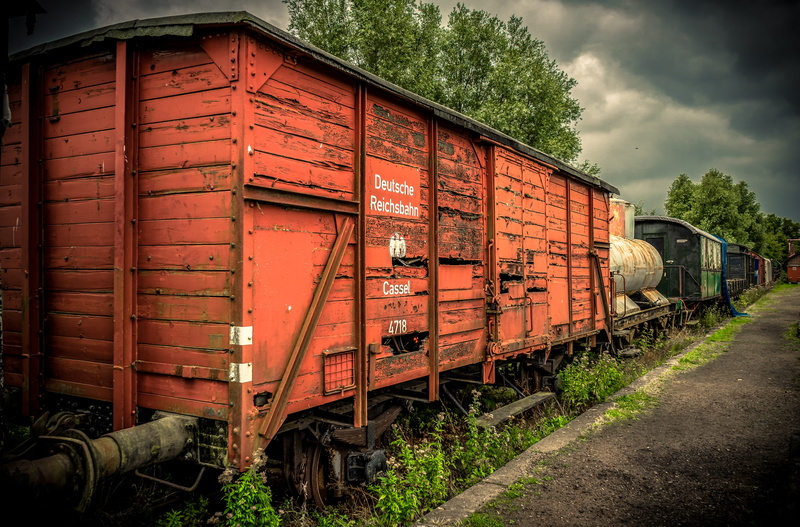 track, metal, mode of transportation, shunting yard, nature, nostalgia, wood car, rail transportation, 5K, outdoors, no people, sky, transportation, old