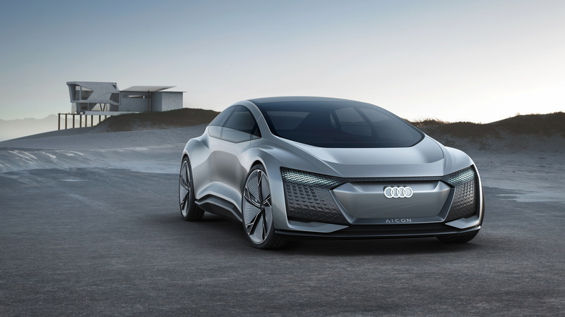 Concept cars, Frankfurt Motor Show, 4K, Self-driving cars, Audi Aicon, 2017, 4K, Autonomous