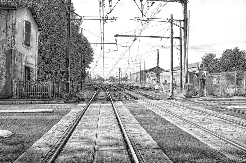 nature, the way forward, day, cable, outdoors, power supply, Sncf, Train, connection, line, railroad track, rail transportation, tree, building exterior