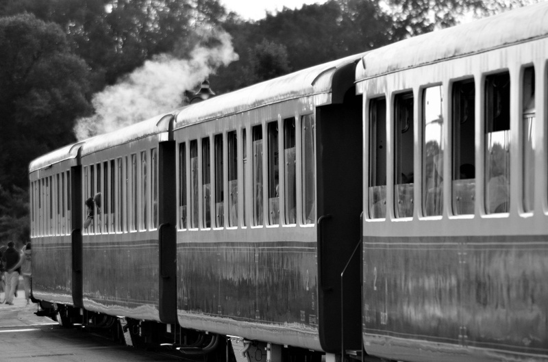 smoke, old locomotive, motion, 4K, railroad station, mode of transportation, track, locomotive, steam, public transportation, tree, france, bay sum, transportation