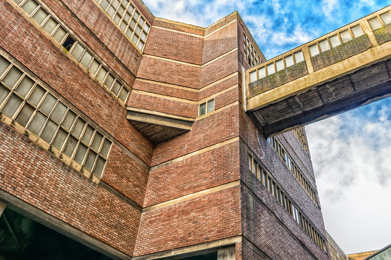 historic preservation, pattern, modern, old building, sky, apartment, historically, day, industry, tall - high, city, leave, bill, brick, factory, nature