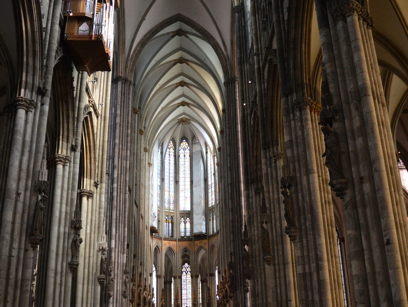 belief, window, indoors, landmark, dom, religion, gothic style, ceiling, abbey, rheinland, main portal, architectural column, cologne, spirituality, north rhine westphalia