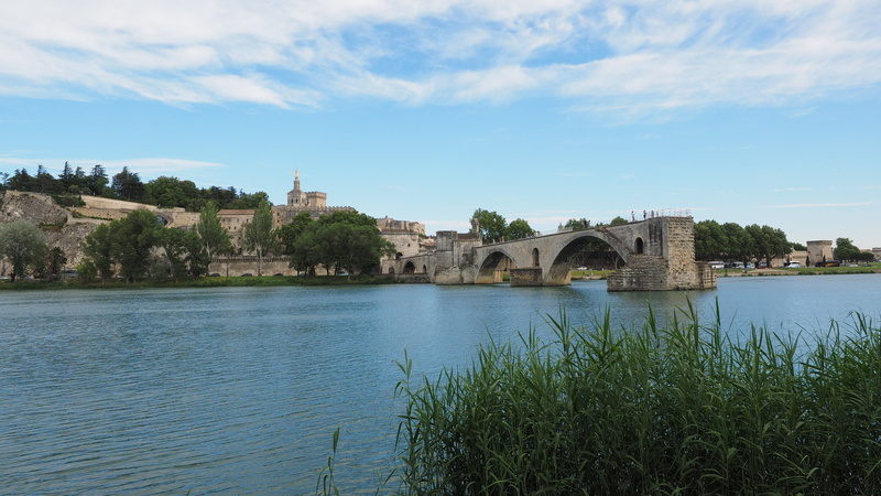 bridge, pont davignon, architecture, cloud - sky, water, travel destinations, 4K, destroyed, bridge of avignon, sky, invaded, pont saint bénézet, arch