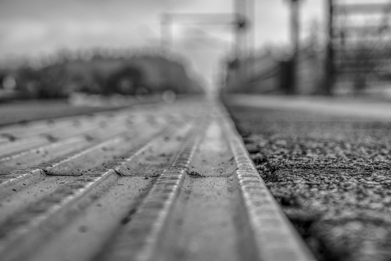 direction, close-up, metal, transportation, the way forward, selective focus, transport system, train, platform, catenary, 5K, old, track, white, pattern