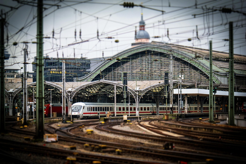 no people, railway station, built structure, transportation, metal, station roof, ice, mode of transportation, rail transportation, track, outdoors, seemed