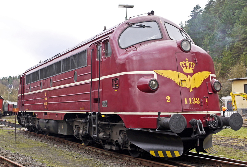 round nose, no people, traction, tradition, gerolstein, red, anniversary, transportation, steam train, Nohab, oldie, Diesel Locomotive, rail transportation