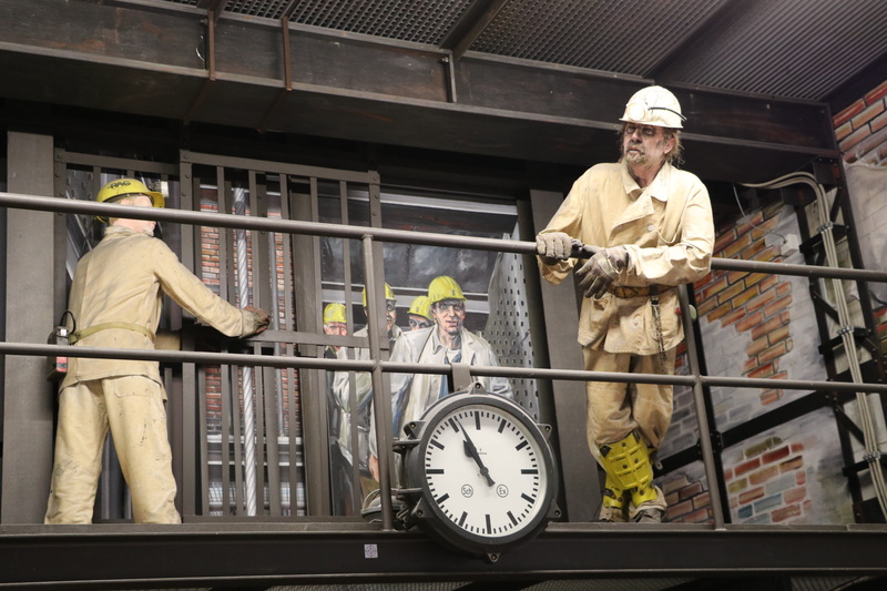 real people, mining, occupation, working, three quarter length, people, men, coworker, 5K, holding, mine, standing, helmet, industrial park, adult, clothing