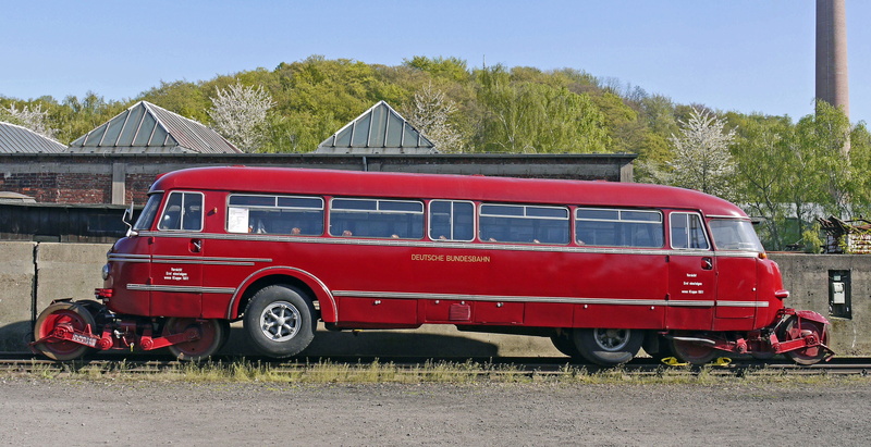 railway, city, street, 1950s, architecture, no joke, built structure, truck, operational, dgeg, red, railbus, business, nostalgic, historically, mode of transportation