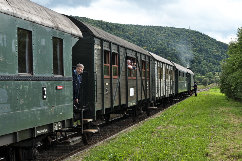 museum railway, travel, railroad station, museum train, on the move, nature, transportation, train - vehicle, water vapor, loco, steam, reichsbahn, railway