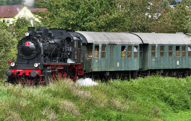 no people, under steam, railway, nature, grass, land, outdoors, steam train, nostalgic, rail transportation, day, steam, museum train, museum railway, steam railway