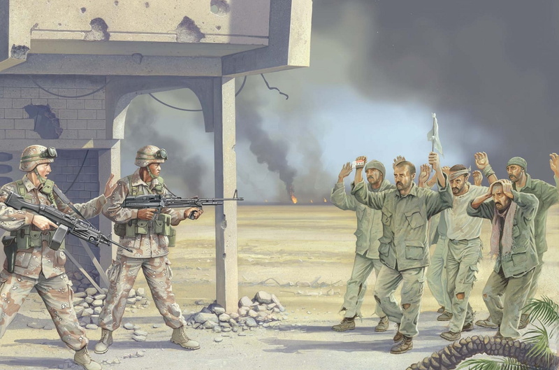 fire, prisoner, 1080P, art, weapons, war, equipment, smoke, soldiers, delivery, Iraq, U.S., guns, Iraqi, figure