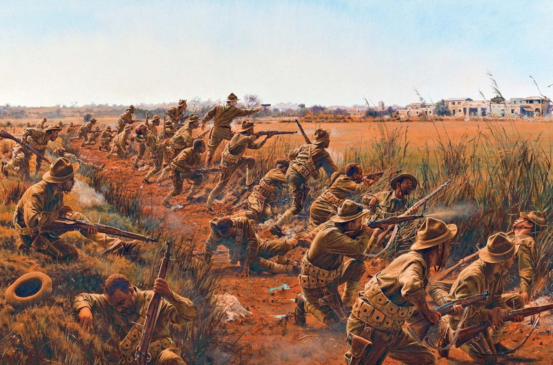 gurka, battle, rifle, painting, store, figure, American, war, 1080P, art, WWI, hate, Springfield M1903, The Springfield M1903, soldiers