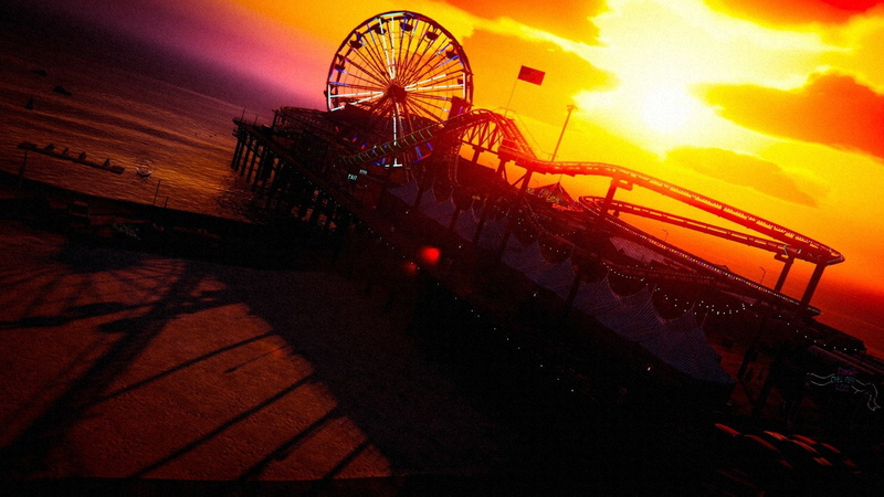 1080P, Roller Coaster, Pier, Grand Theft Auto, Grand Theft Auto V