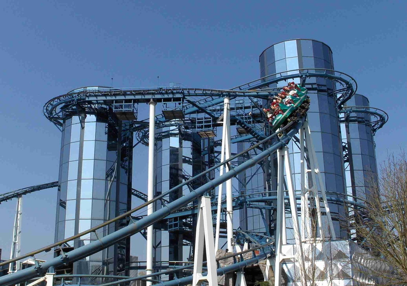 1080P, architecture, coaster, widescreen, roller coaster, eurpoa park, roller, animals, euro, germany, mir, achterbahn, rust