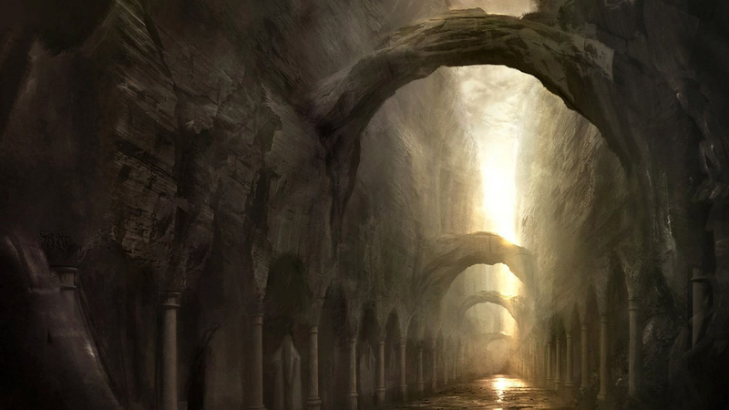 final, fantasy, 1080P, Dar, underground, tunnel