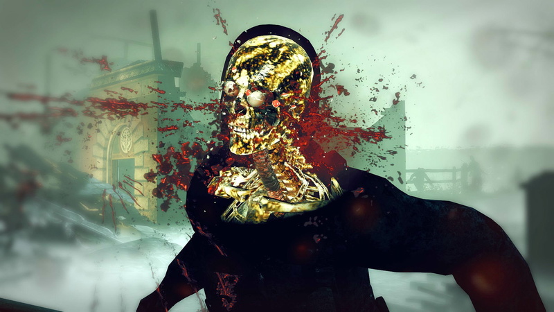 fi, blood, waist up, men, architecture, 1zatrilogy, Sniper, indoors, day, zombie, skull, one person, sculpture, Tactical, skeleton, sci, 1080P, Elite