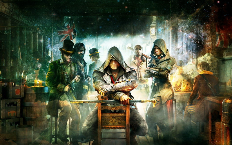 togetherness, women, indoors, assassin, front view, representation, emotion, people, edit, 1080P, creativity, sitting, adult, men, Assassins Creed, human representation