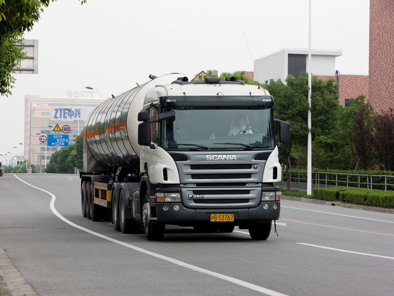 6x2, p380, semi, 2004 10, scania, 1080P, tractor