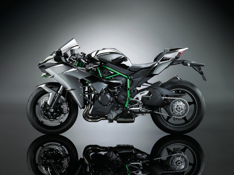 closeup, surface, black, 2017, Kawasaki Ninja H2, 4K, 4K, photo, sporbike