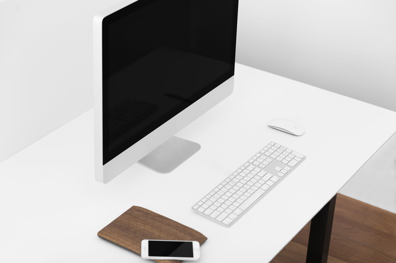 clean, laptop, computer keyboard, workspace, white, computer equipment, imac, computer mouse, furniture, edit, blank, connection, simple, desktop, computer