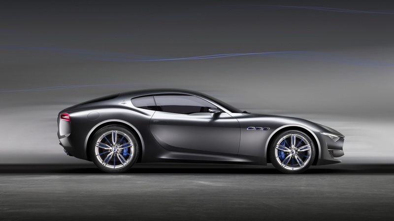 Maserati, speed, gray, coupe, sports car, 5K, luxury cars, concept, side, supercar, digital, Maserati Alfieri, 2015 Detroit Auto Show. NAIAS