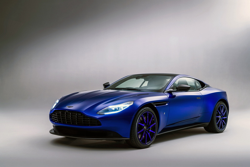blue, studio shot, car, speed, no people, Q by Aston Martin, wheel, retro styled, 4K, Aston Martin DB11, wealth, motor vehicle, transportation, elegance
