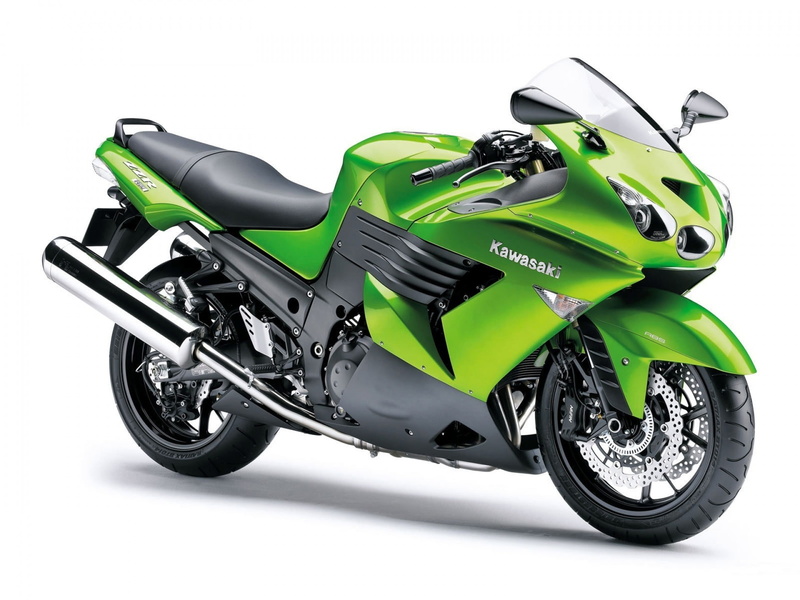 Motorcycles, Kawasaki, 1400, Color, Green, 1080P, ZZR