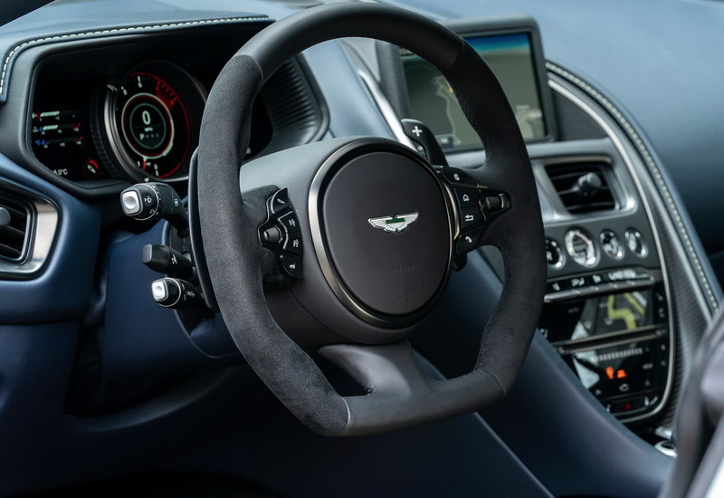 car, steering wheel, luxury, db11, close-up, wheel, vehicle interior, land vehicle, transportation, travel, motor vehicle, speedometer, cockpit, gearshift