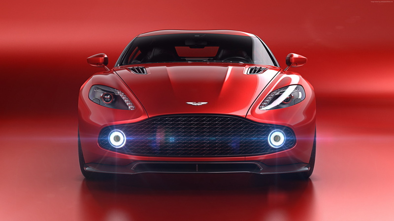 Aston Martin Vanquish Zagato, 4K, Zagato, red, supercar