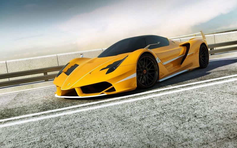 car, ferrari, 1920x1200, ferrari f70, luxury, yellow, f, lamborghini, cars, 1080P