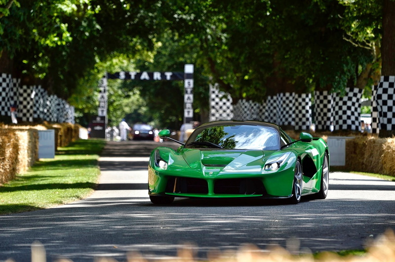 green, V12, LaFerrari, Ferrari, Goodwood Festival of Speed, F70, 1080P