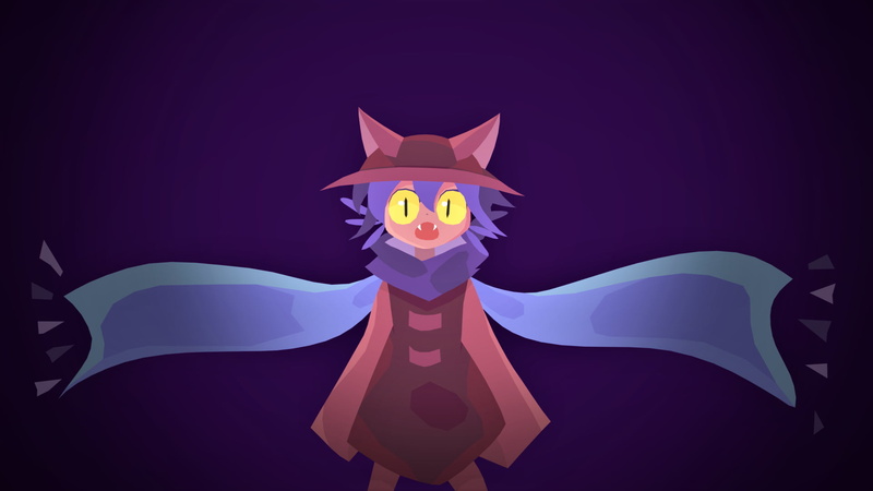 vector, dark background, RPG Maker, hat, Video Game Art, OneShot, pixel art, cat boy, Niko, video games, scarf, minimalism, 1080P, video game characters