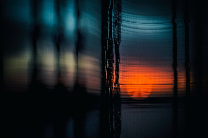 outdoors, nature, silhouette, blind, dramatic sky, 1080P, sky, bokeh, beauty in nature, light, no people, night, window, abstract, close-up, dark, tree