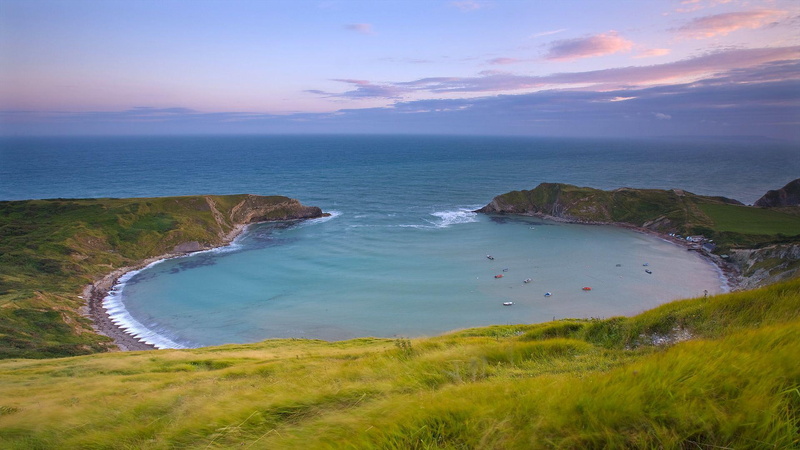 nature, hdtv, body, illustration, water, 1080P, lulworth cove, coast, 3d and abstract, beach, ocean, coastline, cove, lulworthcove, skies