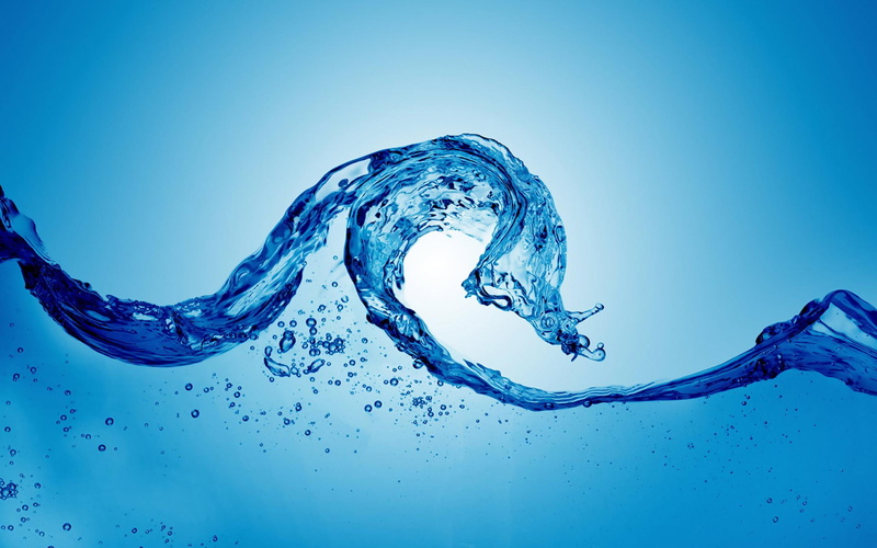 wave, blue, water, widescreen, hdtv, hd, 2K
