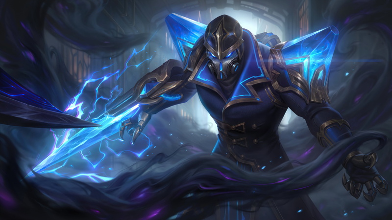 4K, League of Legends, Mid(League Of Legends), Hextech, Riot Games, dark, Kassadin