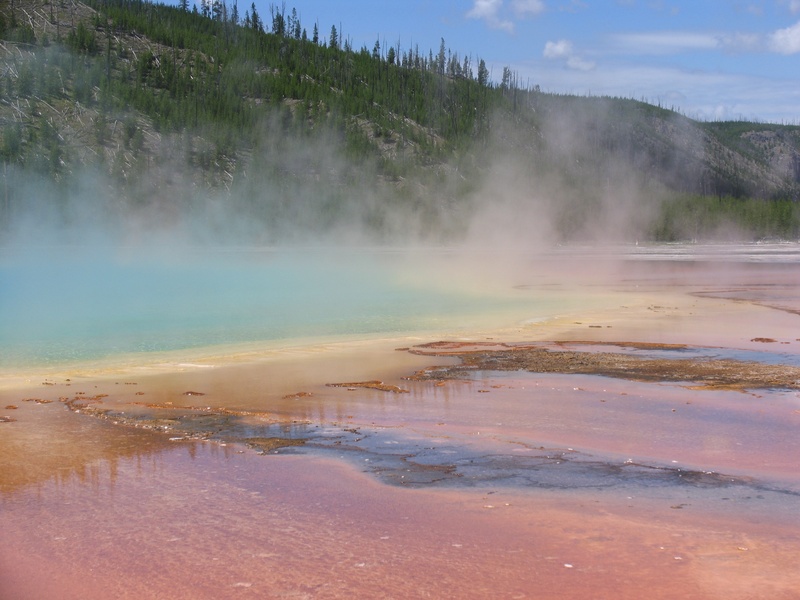 day, beauty in nature, water, prismatic, heat - temperature, travel destinations, physical geography, spring, grand, outdoors, tranquil scene, no people
